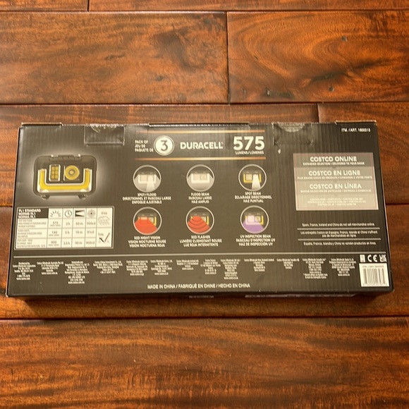 Duracell 3 Led Headlamp 575 Lumens NWB - Picture 2 of 6